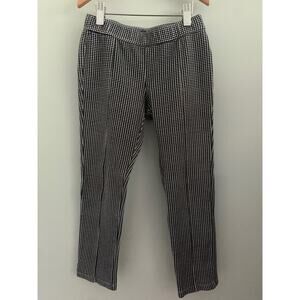 Gymboree Girl's Black White Pants Check Ankle 8 Skate Preppy Retro